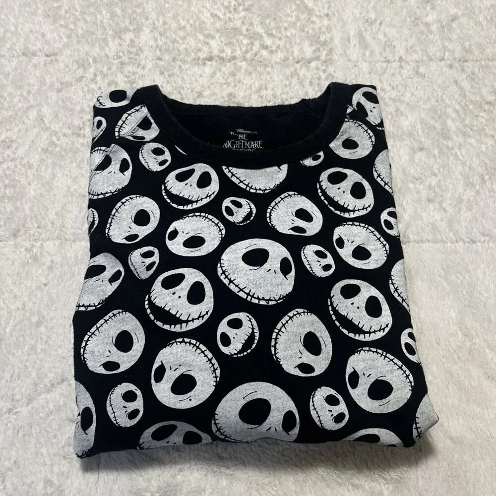 THE NIGHTMARE BEFORE CHRISTMAS Authentic Disney All-Over-Print Sweatshirt Large - Picture 9 of 9